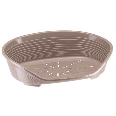 Лежак для собак FERPLAST Siesta Deluxe 8, пластиковый, капучино, 82х59,5хh25см