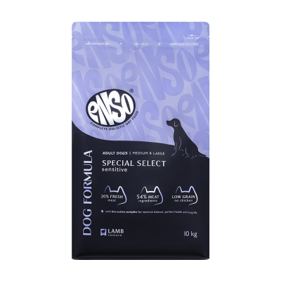 Корм для собак ENSO formula Special select для ср. и кр.пород, с ягненком и томатом сух. 10кг