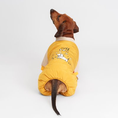 Petmax Комбинезон для собак, XL, желтый (мальчик)