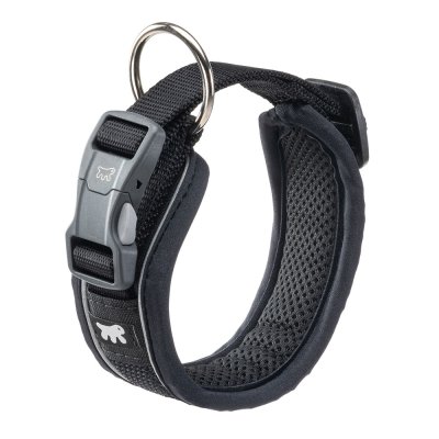 Ferplast Ошейник для собак мягкий с магнитной застежкой Genius, ширина 2 см, длина 35-43 см, черный