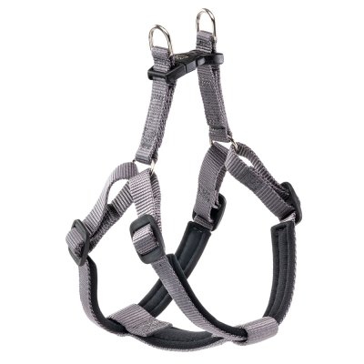 Шлейка для собак FERPLAST Daytona M с мягкой подкладкой, тёмно-серая