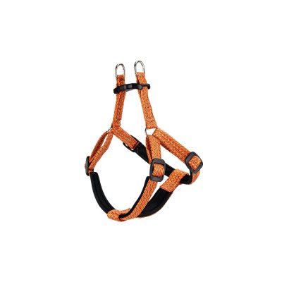 Шлейка для собак FERPLAST Greener Soft P S эконейлон, с мягкой подкладкой, оранжевая