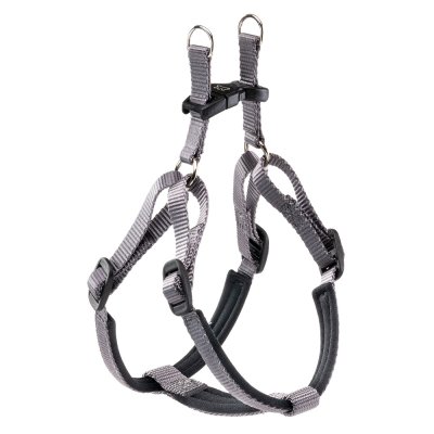 Шлейка для собак FERPLAST Daytona S с мягкой подкладкой, тёмно-серая