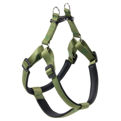 Шлейка для собак FERPLAST Daytona L с мягкой подкладкой, тёмно-зелёная