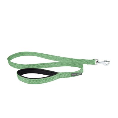 Поводок для собак FERPLAST Greener Soft G20/120 эконейлон, с мягк.ручкой и держат.для пакетов, зел.