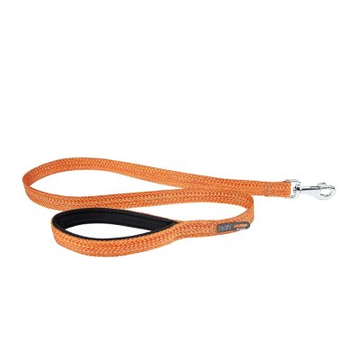 Поводок для собак FERPLAST Greener Soft G20/120 эконейлон, с мягк.ручкой и держат.для пакетов,оранж.