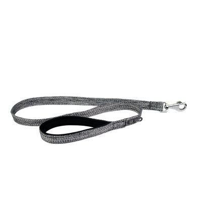 Поводок для собак FERPLAST Greener Soft G25/120 эконейлон, с мягк.ручкой и держат.для пакетов, серый