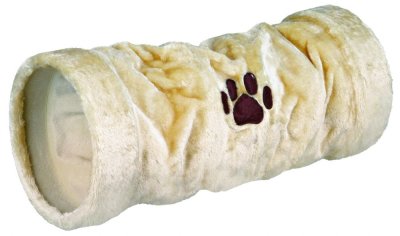 Тоннель для кошек TRIXIE плюш, бежевый 60см/ф22см