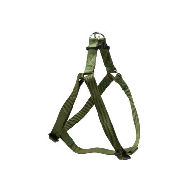 Шлейка для собак FERPLAST Easy L регулируемая и легко одеваемая, тёмно-зелёная