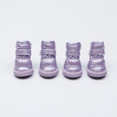 Petmax Ботинки-дутики для собак, M, светло-фиолетовые
