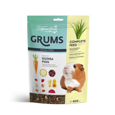 GRUMS Корм беззерновой для морских свинок, 800 гр.