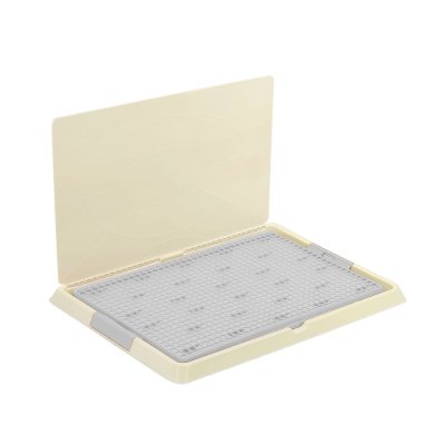 Zoo One Туалет со стенкой малый для собак, 47x34x2,5 см, серый