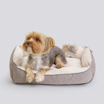 RURRI Лежак для кошек и собак мелких пород Лофт Фрейм, 48х37х10 см, бежевый