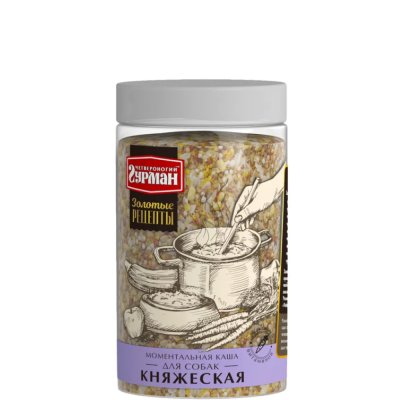Четвероногий Гурман Каша моментальная для собак Золотые Рецепты Княжеская, 300 гр.