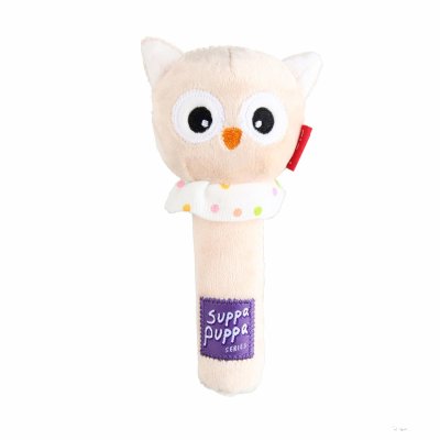 Звери, птицы, еда GiGwi Игрушка "Сова" с пищалкой (15 см)