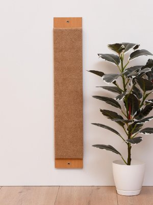 Когтеточки PETSHOP Когтеточка настенная из ковролина, с мятной пропиткой (бежевый)