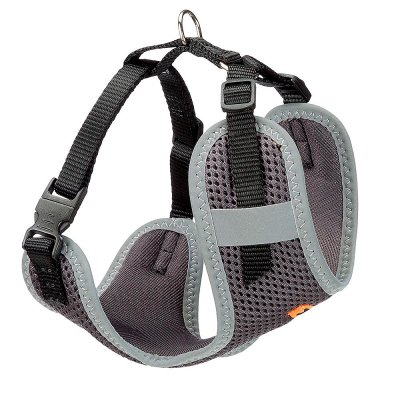 Шлейка для собак FERPLAST Nikita XS из дышащего нейлона, чёрная, A: 19-26 см B: 28-40 см 10 мм