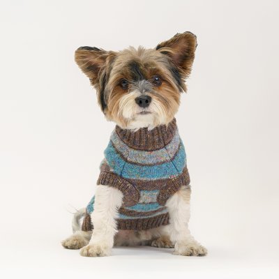 RURRI Свитер в полоску для кошек и собак, M, голубой