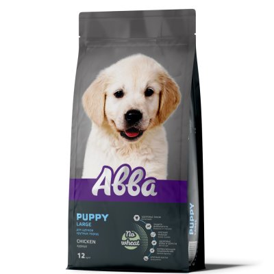 АВВА Puppy Large Сухой корм для щенков крупных пород, с курицей, 12 кг