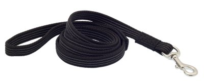 Каскад Поводок для собак нейлоновый со стальным карабином, 20 мм, 2 м, черный