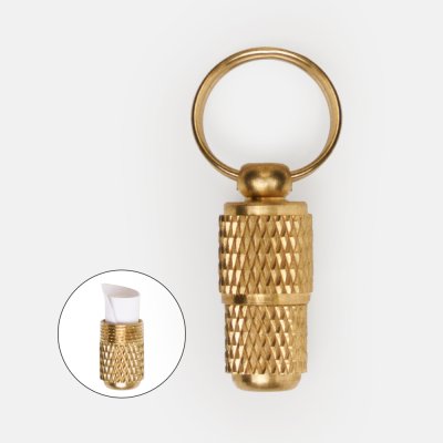 RURRI Адресник-медальон для кошек и собак, 2,9х0,8 см, золотой