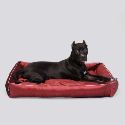 RURRI Лежак для крупных кошек и собак средних и больших размеров Гранд, 100х80 см, терракотовый
