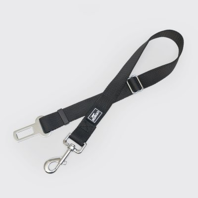 Rungo Ремень автомобильный для собак, длина 54-84,5 см, ширина 2,5 см, черный