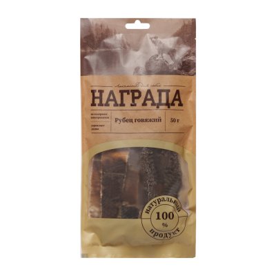 Награда Лакомство Рубец говяжий для собак, XL, 50 гр.