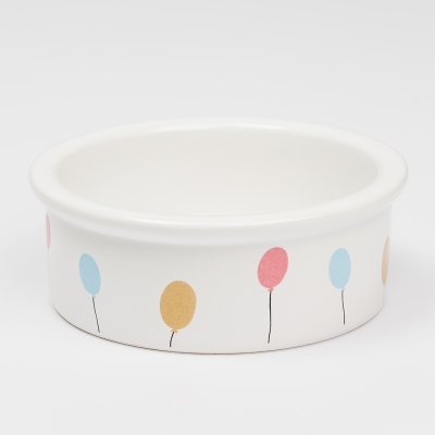 Petmax Миска керамическая для кошек и собак, 300 мл, 12,5х4,5 см, белая