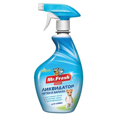 Спрей Ликвидатор 3в1 для уборки за собаками Mr.Fresh Expert 500г