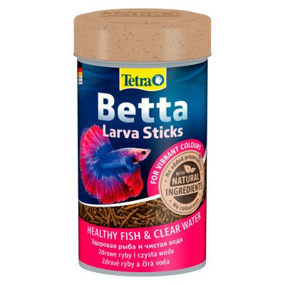 Tetra Betta LarvaSticks корм для рыб в виде плавающих палочек, 100 мл