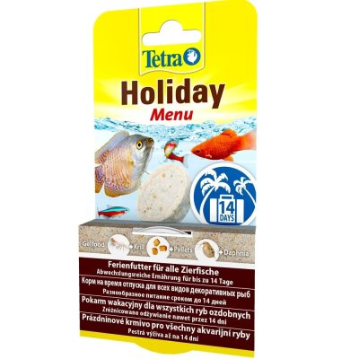 Tetra TetraMin Holiday Menu 30г Корм для рыб отпуск 14 дней твердый гель 30г