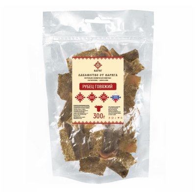 Лакомство для собак ВАРЯГ Рубец говяжий 300г