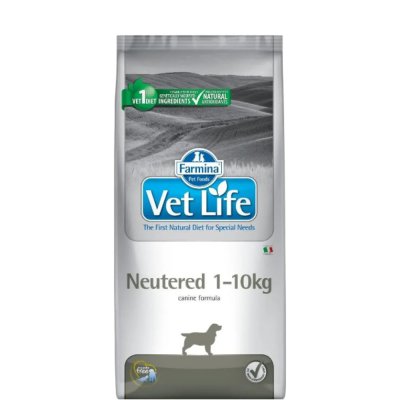 Farmina Vet Life Dog Neutered Сухой корм для стерилизованных сук и кастрированных кобелей 1-10 кг, 2 кг