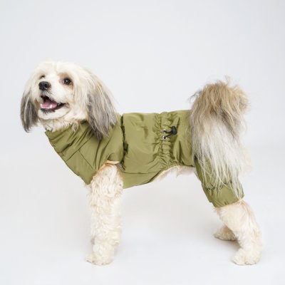 Petmax Комбинезон для собак, 2XL, оливковый
