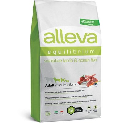 Корм для собак Alleva Equilibrium Sensitive для мелких и средних пород, ягненок, океан.рыба сух. 2кг