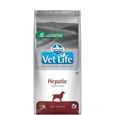 Farmina Vet Life Dog Hepatic Сухой диетический корм для собак при болезнях печени, 2 кг