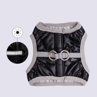 Rungo Шлейка-жилетка для собак Comfort, S, обхват груди 28-31 см, черный