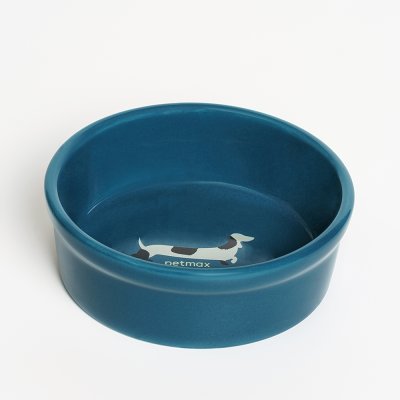 Petmax Миска керамическая Такса 300мл, синяя