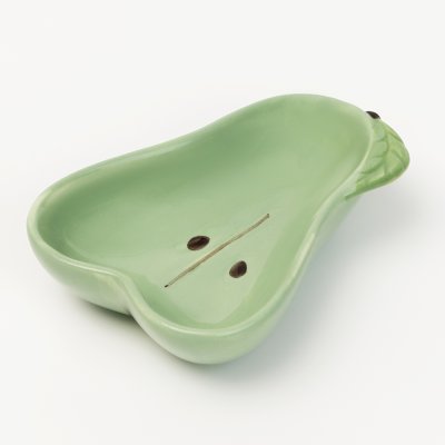 Petmax Миска керамическая д/грыз Груша 11*8см, зеленая