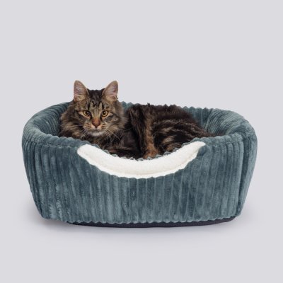 RURRI Дом-трансформер для кошек и собак Elстиль, 41х41х32 см, серый