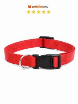 Ошейники, шлейки PETSHOP Ошейник для собак, 30-45*2 см., красный (30-45*2 см)
