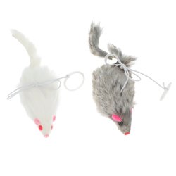 Petmax Игрушка для кошек Мышка-дразнилка с Кольцом на палец 18,5 см