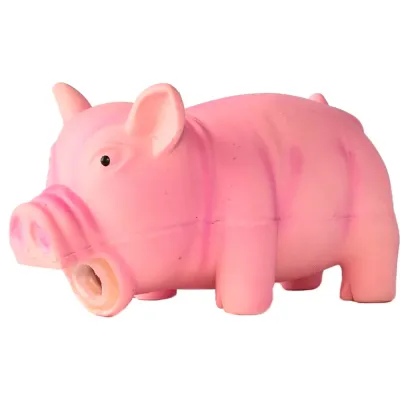 Petmax Игрушка латексная для собак Поросенок, 23 см, розовый