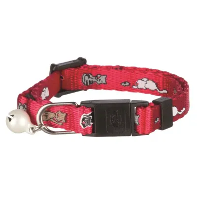 Trixie Ошейник нейлоновый с рисунком для котят, 17,5х1 см