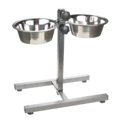 Petmax Стойка-кормушка металлическая для собак, 2 миски по 1,4 л